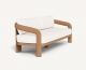 Chloe Teak 3-Seat Sofa