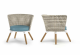 Daisy Chat Chair (Teak Legs)