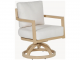 Gala Cushioned Dining Swivel Rocker