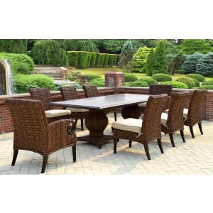 Antigua Wicker 9-Piece Dining  Set